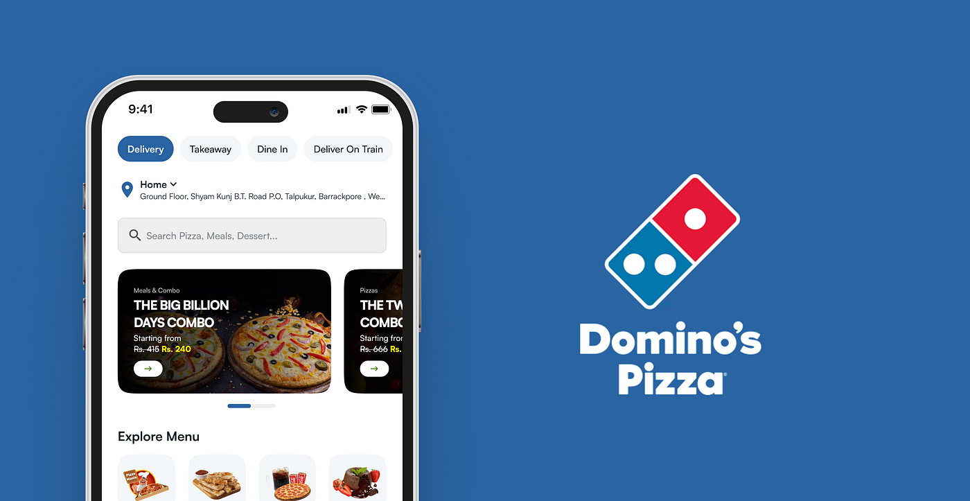 Play ストアで Domino's アプリにアクセス